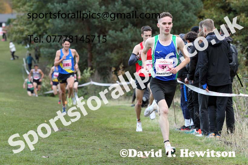 Senior mens 2021 National Cross Country Relays, Berry Hill Park, Mansfield. Photo: David T. Hewitson/Sports for All Pics